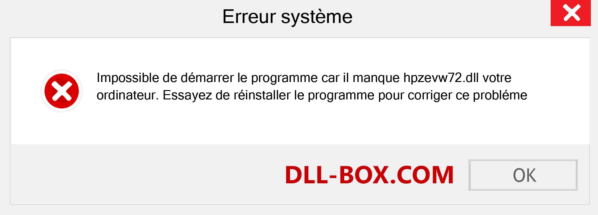 Le fichier hpzevw72.dll est manquant ?. Télécharger pour Windows 7, 8, 10 - Correction de l'erreur manquante hpzevw72 dll sur Windows, photos, images